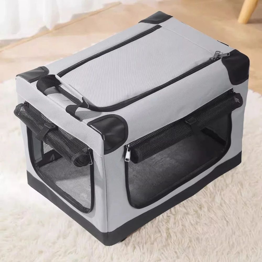 Portable Folding Dog Crate for Small Pets - Lightweight and Durable Design