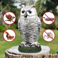 Realistic Owl Decoy Bird Repeller for Garden and Outdoor Use