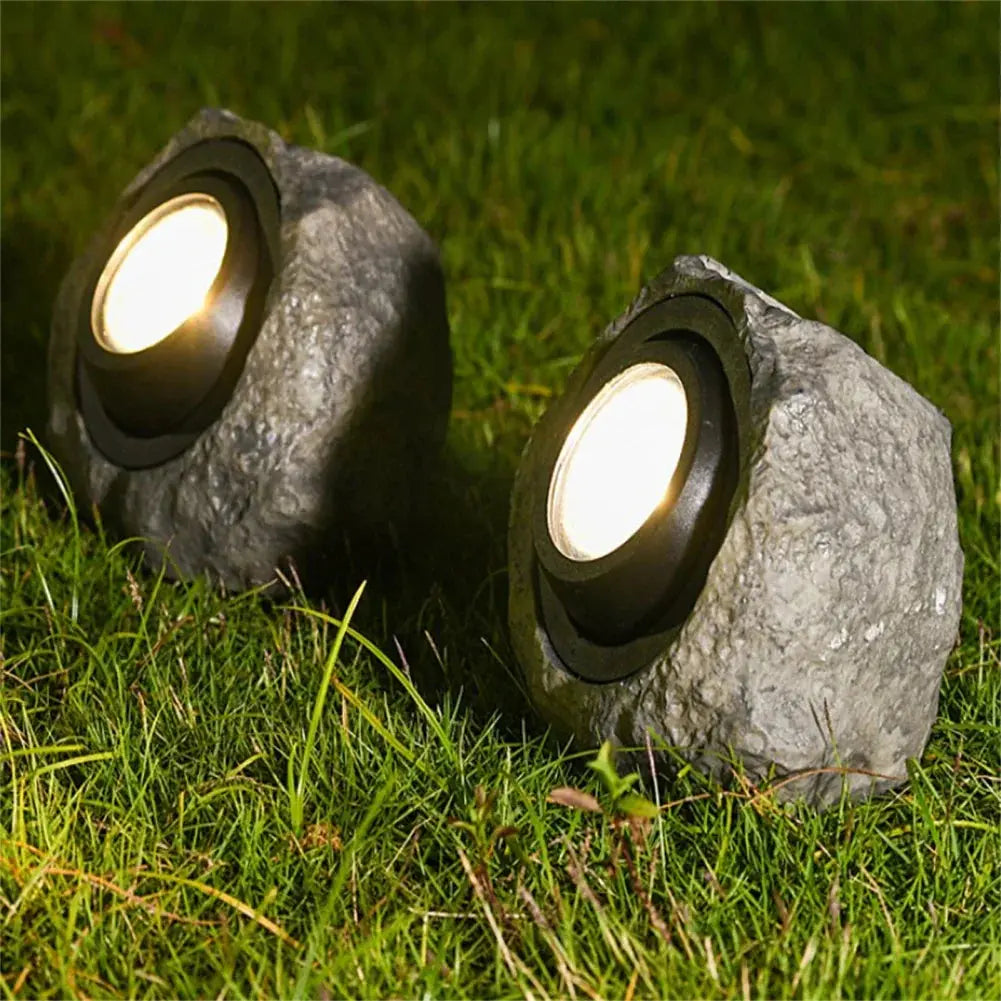 Pathway Lighting - Durable Stone Design for Outdoor Walkways