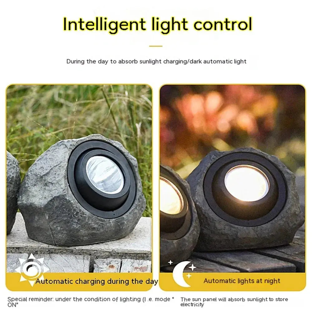 Pathway Lighting - Durable Stone Design for Outdoor Walkways