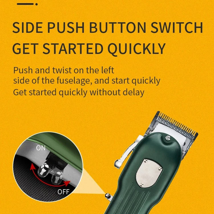 Rechargeable All-Metal Dog Hair Clipper for Professional Grooming
