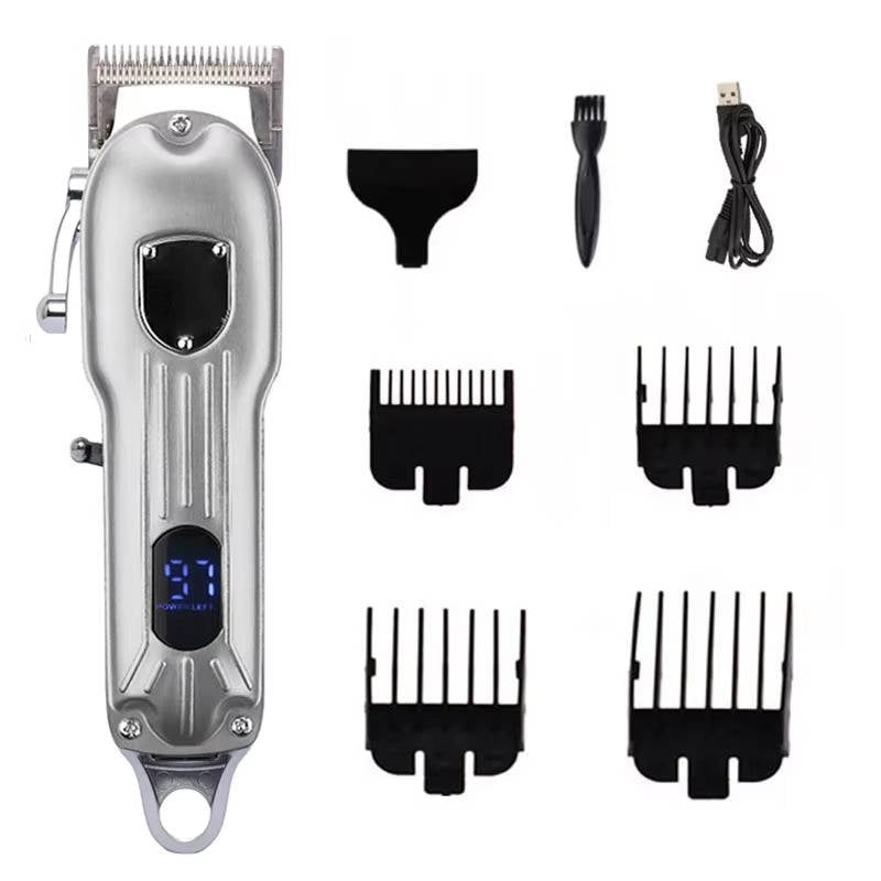 Rechargeable All-Metal Dog Hair Clipper for Professional Grooming