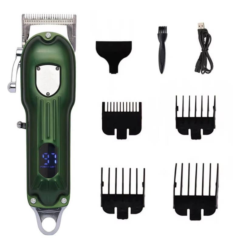 Rechargeable All-Metal Dog Hair Clipper for Professional Grooming