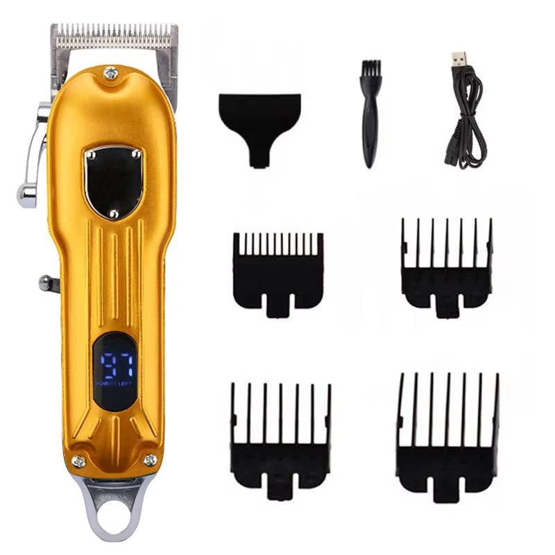 Rechargeable All-Metal Dog Hair Clipper for Professional Grooming