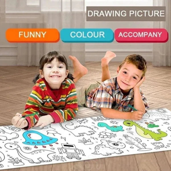Kids' Art Roll Paper - Unbleached Craft Paper for Drawing and Creativity