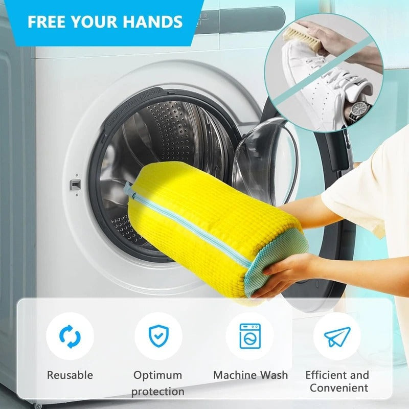 Shoe Washing Machine Laundry Bag - Durable Mesh Design for Sneakers and Shoes