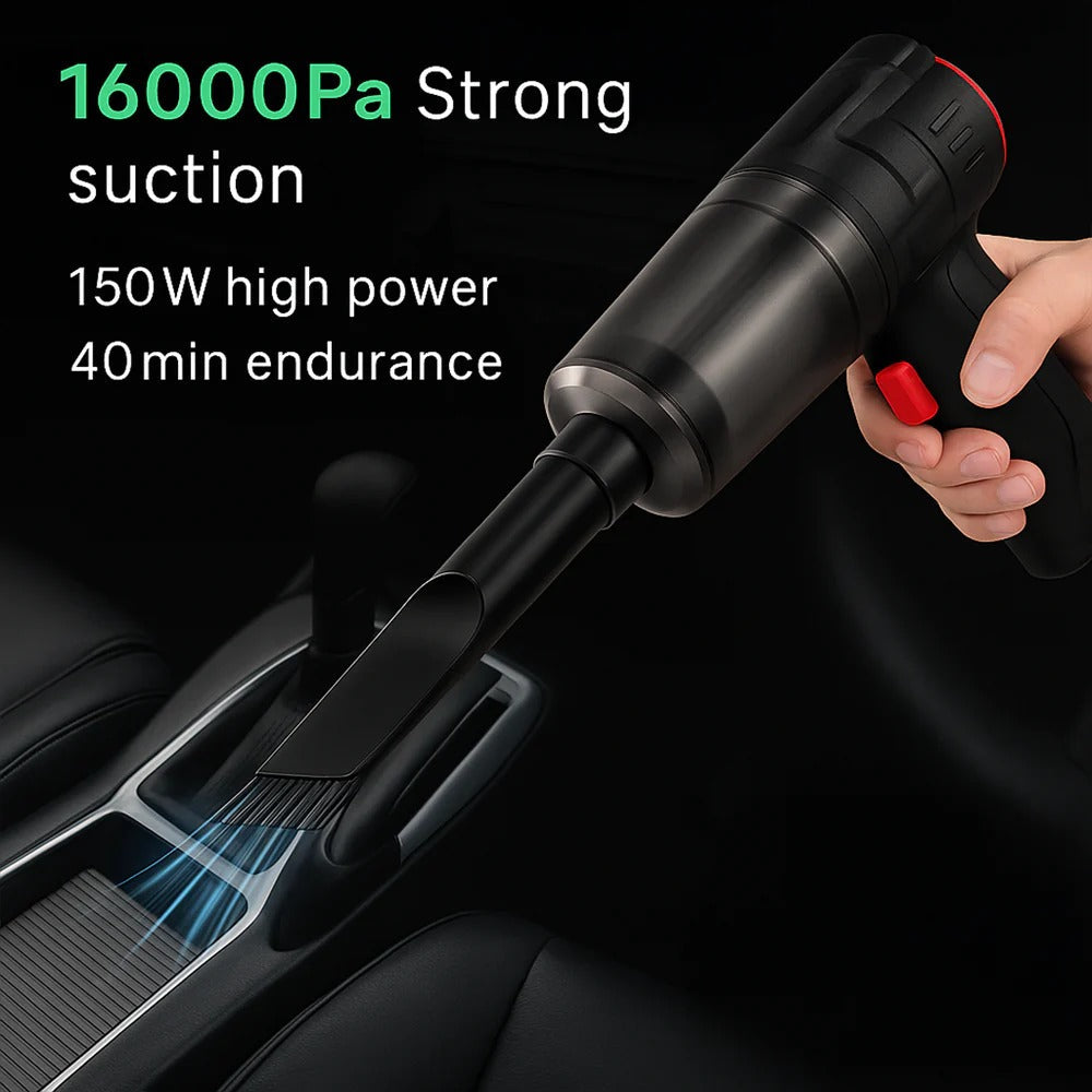 Cordless Handheld Car Vacuum Cleaner – 95000Pa Suction, Lightweight Design