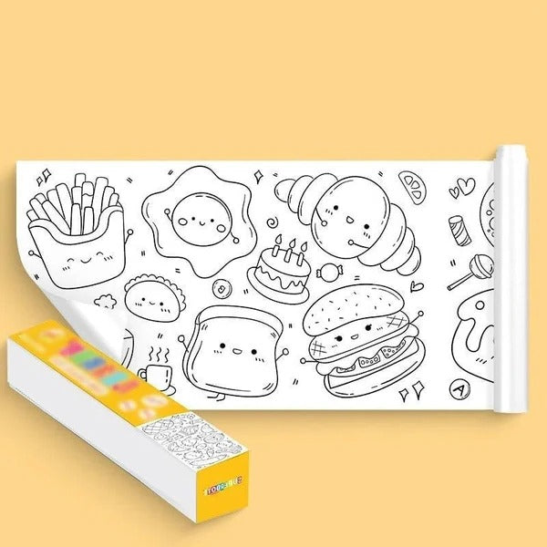 Kids' Art Roll Paper - Unbleached Craft Paper for Drawing and Creativity