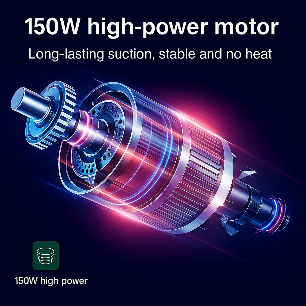 Cordless Handheld Car Vacuum Cleaner – 95000Pa Suction, Lightweight Design
