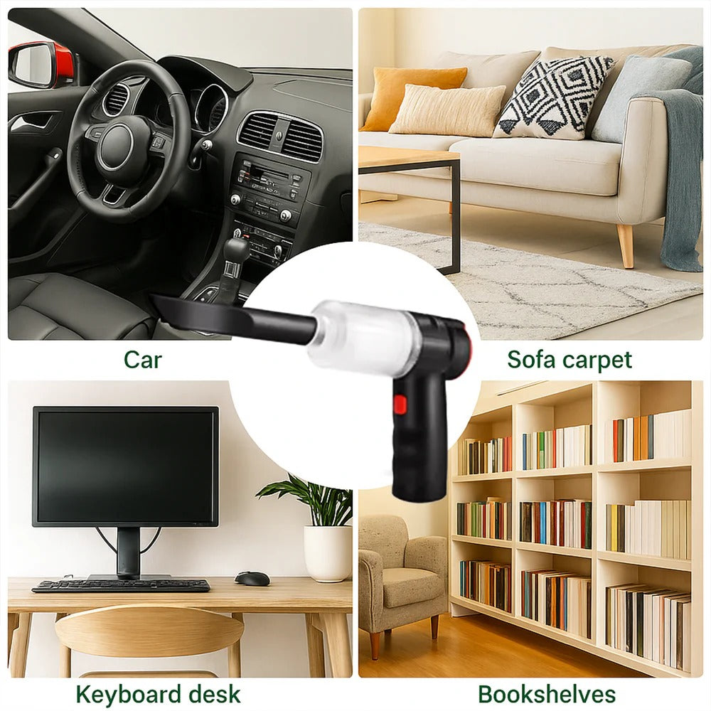 Cordless Handheld Car Vacuum Cleaner – 95000Pa Suction, Lightweight Design