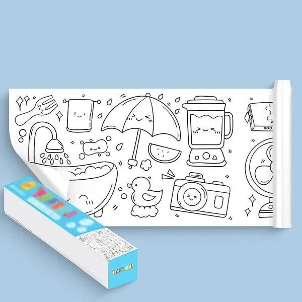 Kids' Art Roll Paper - Unbleached Craft Paper for Drawing and Creativity