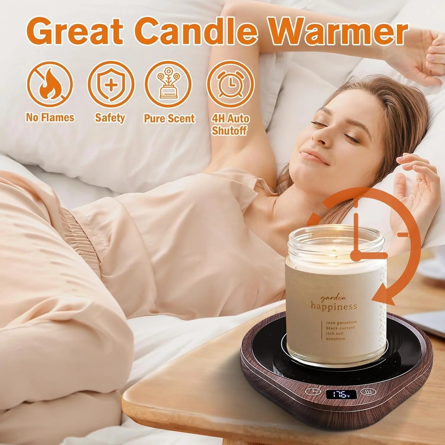 Electric Coffee Mug Warmer Set with Adjustable Temperature for Home or Office