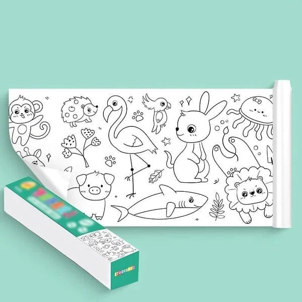 Kids' Art Roll Paper - Unbleached Craft Paper for Drawing and Creativity